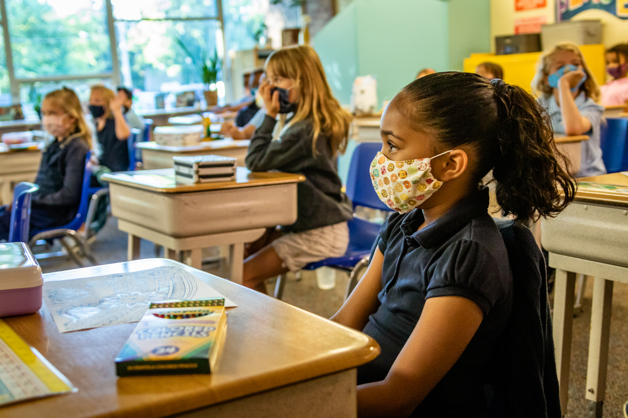 50244892286_0b2d5cdd5e_o students in class with masks on